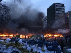Mykhalia Hrushevskovo Street, Kiev / January 2014